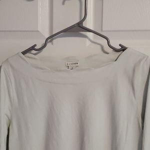 Jcrew scallop neck 3/4 sleeve tee